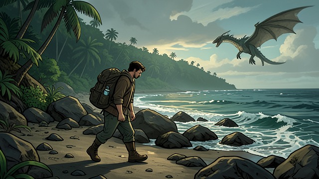 The Long Approach from "My Father's Dragon". Earning the Journey Difficult preparation Elmer stows away, crosses Island of Tangerina, and survives the Ocean Rocks and jungle.