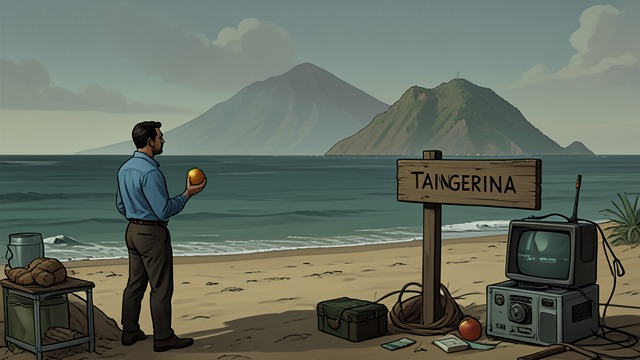 Tangerina’s Coast from "My Father's Dragon". Finding the Right Island Recognition Tangerines and the island’s name confirm that Elmer has reached Island of Tangerina.