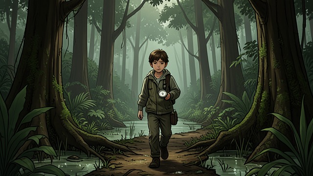The Wrong Jungle Course from "My Father's Dragon". Navigation Fails The misdirection Elmer’s compass course takes him away from the river because it bends sharply.