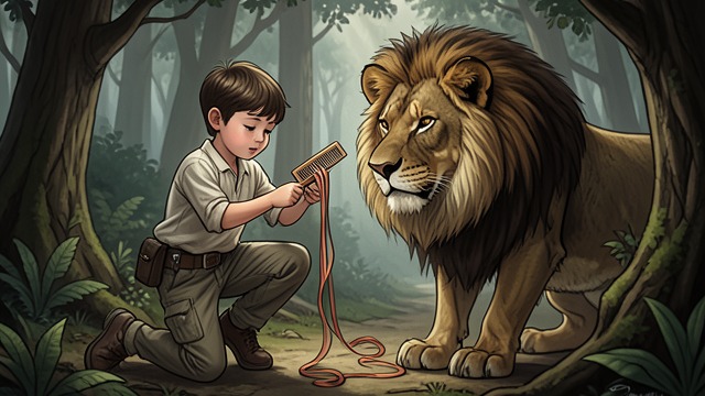 Brushes and Ribbons from "My Father's Dragon". Grooming Implements The lesson Elmer uses a comb, brush, and hair ribbons to smooth and braid Lion’s tangled mane.