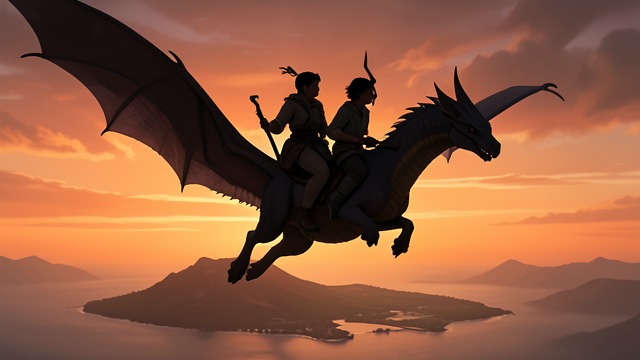 Freedom Shared in Flight from "My Father's Dragon". Companions in the Air Chosen transport Baby Dragon invites Elmer to ride, and the two leave Wild Island together.