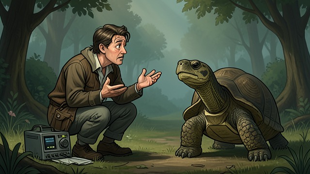 The Tortoise Questions from "My Father's Dragon". A Quick Improvisation A suspicious exchange After Elmer sneezes, Tortoises ask whether he is a monkey and what he carries.