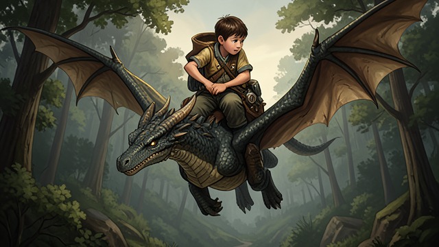 The First Flight Together from "My Father's Dragon". A Friendship Takes Flight The invitation Once free, Baby Dragon asks where they should go and welcomes Elmer onto his back.