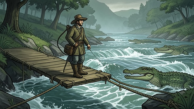 Listening at the River from "My Father's Dragon". Seeing Another Route A dangerous obstacle Elmer learns the river is watched and that calling Baby Dragon could expose the rescue.