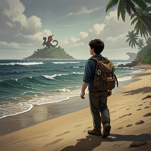 The Island Expedition from "My Father's Dragon". This flow tracks Elmer’s passage from secret preparation through the unfamiliar geography of Tangerina and Wild Island to the dragon’s side.