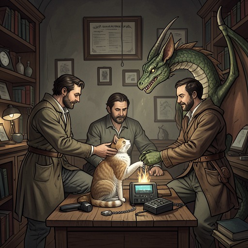 The Story’s Chain of Kindness from "My Father's Dragon". This flow traces how care passes from Elmer to Old Alley Cat, from the cat to Baby Dragon, and back through the rescue.