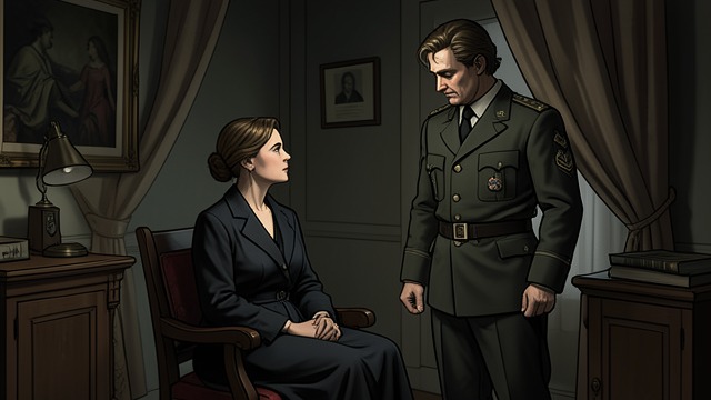 A Late Reconciliation from "Cyrano de Bergerac". A Late Reconciliation The past revisited De Guiche visits the widowed Roxane and asks whether he is forgiven.