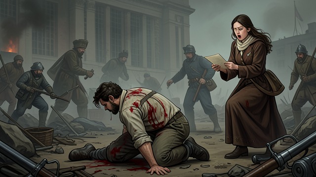 An Unfinished Choice from "Cyrano de Bergerac". An Unfinished Choice The moment cut short Before Roxane can hear the truth, Christian is struck by enemy fire.