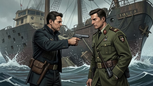 He Challenges Li from "The Swarm". Disobedience at the Crucial Moment A line is crossed Peak refuses to accept Li’s killing of Oliviera and points a weapon at his commander.