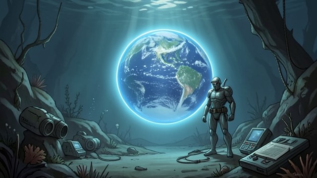 The Yrr Reveal Their Perspective from "The Swarm". The Ocean Speaks Back A different history The Yrr send a picture of Earth from below, expressing a history far older than human civilization.