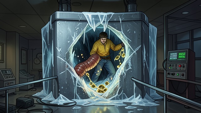 The Simulator Reveals Their Behavior from "The Swarm". A Fatal Burrow Worms and hydrates Experiments show the worms burrowing into hydrate and dying, while carrying bacteria deeper into the ice.