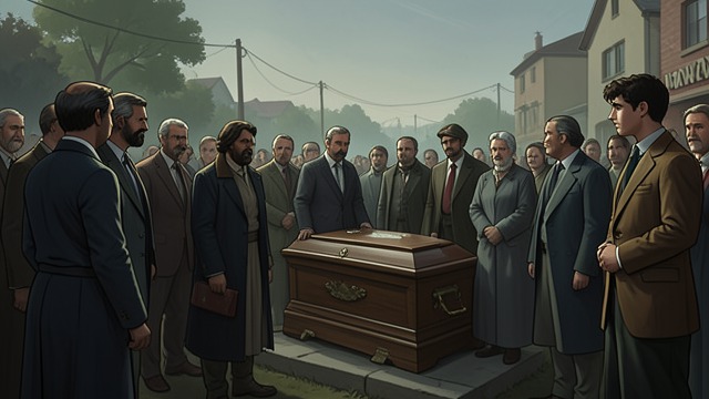 A Return for the Funeral from "The Swarm". Reluctant Homecoming Family obligation Anawak returns to bury his father, expecting only a brief stay.