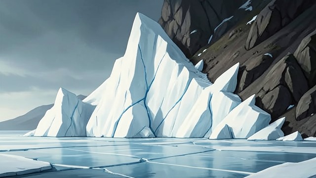 水合物支撑着大陆坡,《群》中的场景。冰的结构支撑作用 隐藏的地基 甲烷水合物将沉积物黏结在一起,并把大量甲烷封存在海床之下。 工业活动和气候变化可能扰乱其稳定状态,而水合物能否稳定取决于周围条件。