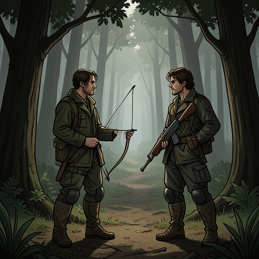 The Making of an Unlikely Friendship from "The Swarm". Anawak and Greywolf move from mutual contempt through rescue and honesty toward a friendship founded on shared loss and difficult recognition.