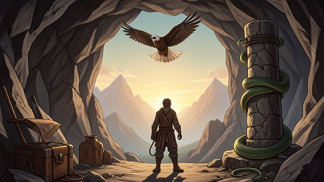The Animals Share the Mountain from "Thus Spoke Zarathustra". The Animals Share the Mountain Companionship in isolation Zarathustra’s Eagle and Serpent share his life in the mountain cave.