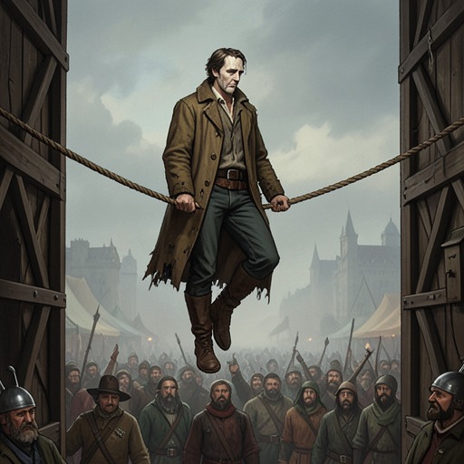 The Tightrope Walker’s Quiet Dignity from "Thus Spoke Zarathustra". This flow centers the dying walker’s brief passage from public performance to private fear and Zarathustra’s final act of recognition.