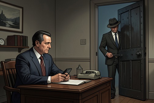 Jimmy’s Death Is Confirmed from "Maigret and the Dead Girl". Maigret reached Clark at the FBI and confirmed the identities behind the international aliases.