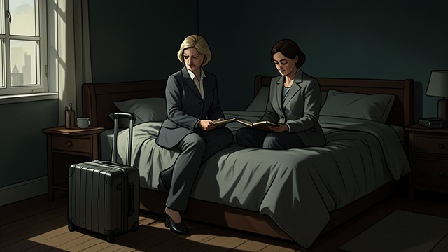 A Room with Jeanine from "Maigret and the Dead Girl". A Room with Jeanine A Shared Start Louise meets Jeanine Armenieu on a train and eventually shares an apartment with her on Rue de Ponthieu.