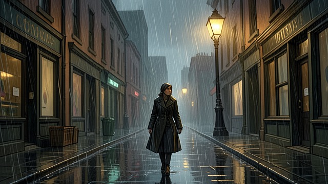 The Walk in the Rain from "Maigret and the Dead Girl". The Walk in the Rain Refusing the Taxi A driver offers Louise a ride, but she shakes her head and continues on foot.