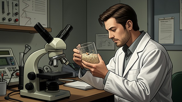 The Laboratory’s Trace from "Maigret and the Dead Girl". The Laboratory’s Trace Dust and Paint At the Technical Branch, Moers examines Louise’s clothes and identifies green paint and grains of sand.