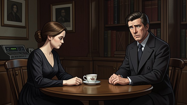 An Unanswered Cup of Tea from "Maigret and the Dead Girl". An Unanswered Cup of Tea Attempts at Conversation Madame Crêmieux sometimes invites Louise to sit with her over tea or coffee.