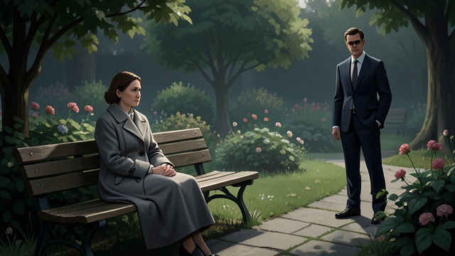 A Bench in Trinité Garden from "Maigret and the Dead Girl". A Bench in Trinité Garden A Place to Sit Rose remembers Louise sitting alone in Trinité garden, doing nothing and meeting no one.