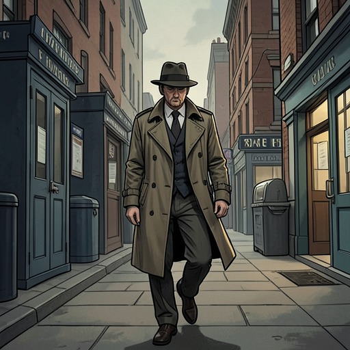 The Investigation’s Expanding Net from "Maigret and the Dead Girl". This flow traces how Maigret moves between police departments, distant cities, and foreign records to test the case’s emerging explanations.