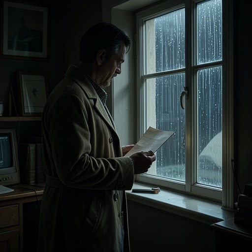 A Father’s Message Crosses the Ocean from "Maigret and the Dead Girl". This flow traces Jimmy O’Malley’s attempt to deliver a final message and the distance between his intention and Louise’s fate.