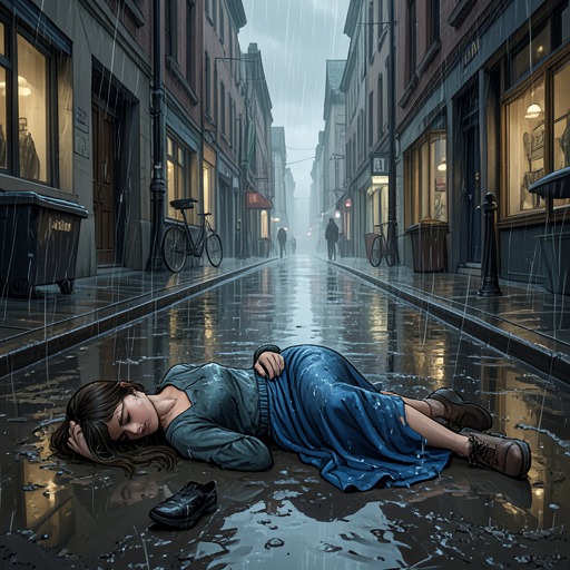 From Unknown Body to Solved Murder from "Maigret and the Dead Girl". This flow follows the investigation from an unidentified woman found in the rain to the exposure of the men who killed her.