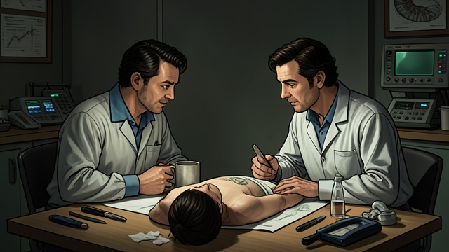 The Confession and Its Cost from "The Chemistry of Death". Truth at the Table Disclosure Over lunch, David finally tells Henry that his work before becoming a GP included forensic anthropology and police…