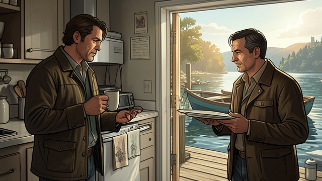 A Shared Practice from "The Chemistry of Death". Familiar Support Daily companionship Henry and David share the routines of village medicine, including meals, conversation, and plans to take Henry’s dinghy…