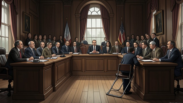 A David-and-Goliath Jury from "The Rainmaker". A Visible Imbalance Two Legal Teams Rudy faces an imposing defense team from Tinley Britt while sitting beside Dot with little support.