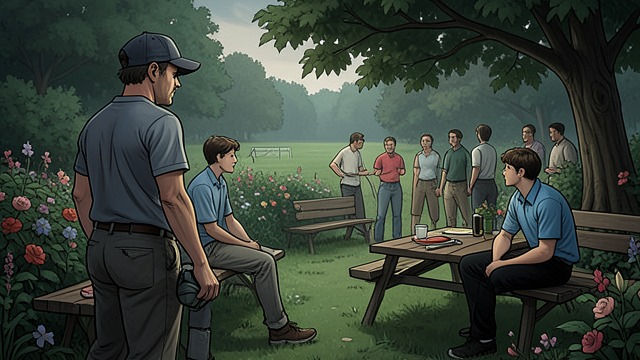 A Day Outside from "The Rainmaker". A Brief Return to the World A Trip from Home Rudy takes Donny Ray to watch a softball game and later spends time with him in Miss Birdie’s garden.
