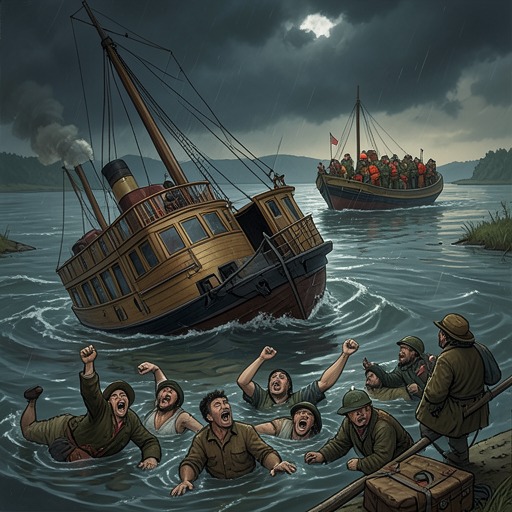 The Riverboat Disaster from "The Rainmaker". A deadly prom-night sinking reveals the predatory side of personal-injury practice and tests Rudy’s commitment to the kind of lawyer he wants to be.