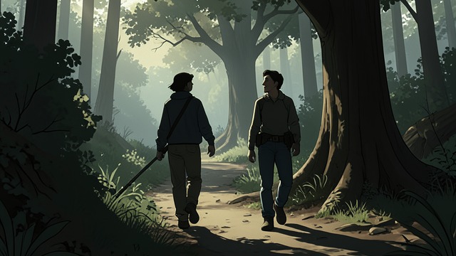 The Forest as Their Place from "L'Amour et les Forêts". The Forest as Their Place A Landscape Shared Christian and Bénédicte walk among trees and speak about perception, age, and beauty.