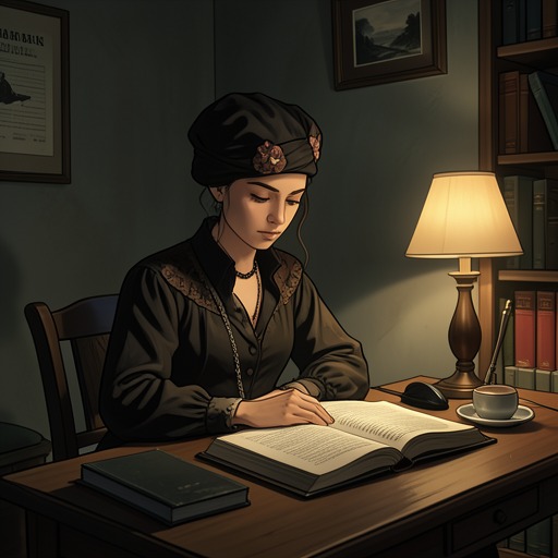 Literature as Refuge and Witness from "L'Amour et les Forêts". This flow traces literature’s changing role as an interpretive refuge, a source of hope, and a means of preserving a life through writing.