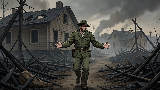 Memory at the Ruins from "The Devil All the Time". Memory at the Ruins Searching for What Remains Arvin Eugene Russell returns to the burned remains of the Russell farmhouse and walks through the places where…