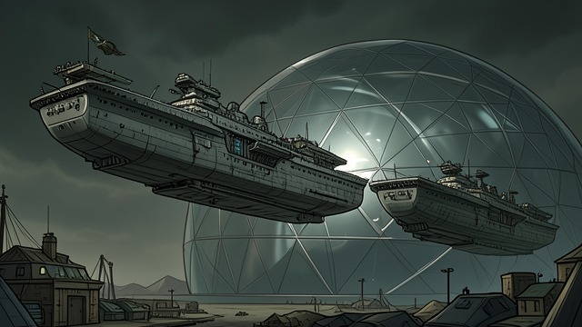 The Second Phase Assembles from "Strike". The Second Phase Assembles Piloted aircraft gather Tucker sees a line of giant attack ships waiting near the future dome.