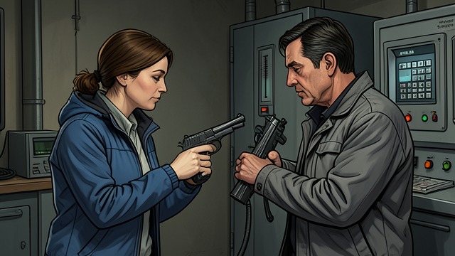 Breaking the Shutdown from "Strike". Breaking the Shutdown A lethal standoff Feit threatens Tucker while moving to stop the nuclear device.