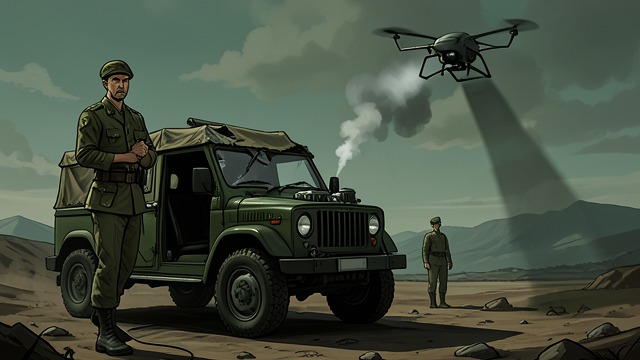 The Choice to Leave Statham from "Strike". The Choice to Leave Statham A rescue too late Statham remains trapped inside a damaged vehicle as a drone closes in.