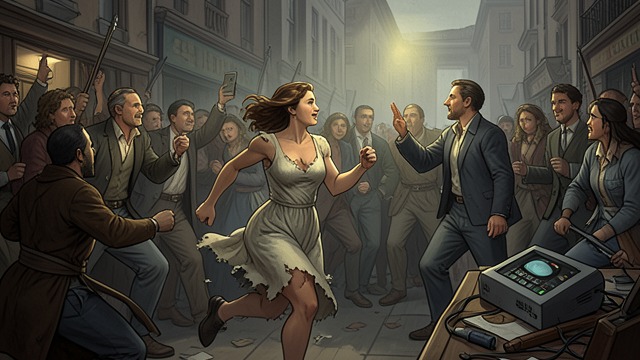 The Reunion from "Strike". The Reunion A voice in the chaos Stacy emerges after the prisoners escape and finds Tucker.