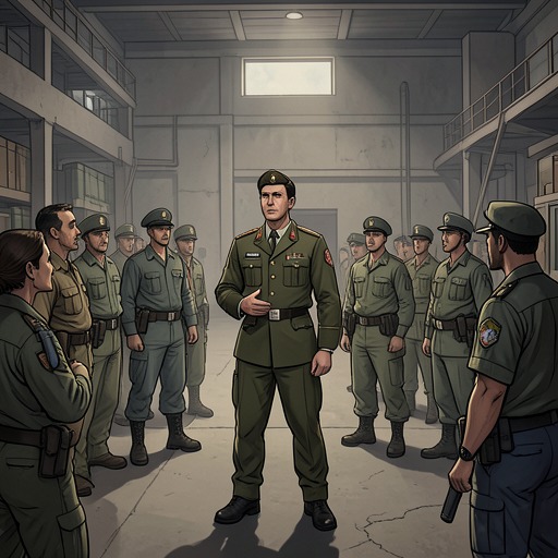 Bova’s Rule of Fear from "Strike". Bova’s theatrical cruelty governs the camp until the prisoners’ shared suffering turns his authority into a target.