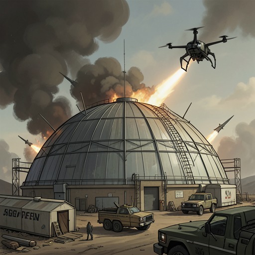 SYLO and the Retros Contest the Dome from "Strike". A war of technological imbalance shifts when the Sounders disable the drones, allowing SYLO to attack the dome and contest the invasion itself.