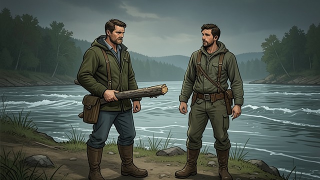 The Timber Gamble from "Out Stealing Horses". The Timber Gamble A Risky Schedule Trond’s father fells timber in midsummer and intends to send it downriver immediately.