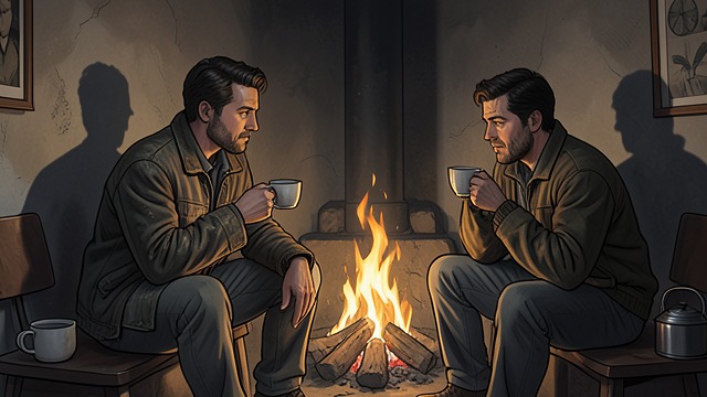 A Meal and a Confession from "Out Stealing Horses". A Meal and a Confession Shelter from the Snow Trond invites Lars inside after they work.