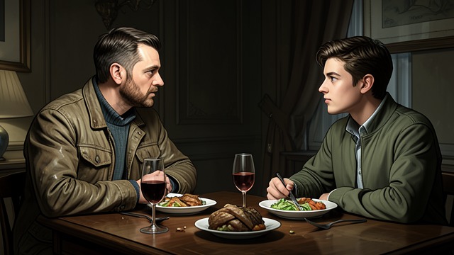 Recognition Over Dinner from "Out Stealing Horses". Recognition Over Dinner A Plain Statement Lars Haug visits Trond Sander and says that he knows who he is.
