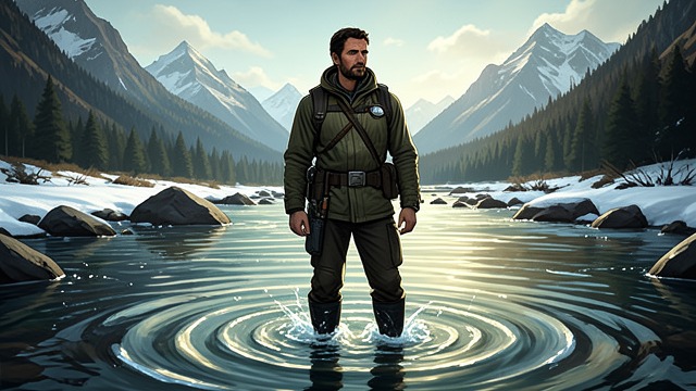 The River as Anchor from "Out Stealing Horses". The River as Anchor Alone in the Current Trond stands in the river after discovering that his father is gone.