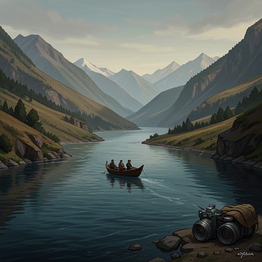 The River and the Border from "Out Stealing Horses". The river is at once a route, a boundary, a witness to violence, and an anchor in Trond’s changing sense of identity.