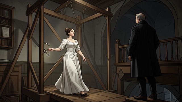 The Execution Witness from "The Hunchback of Notre Dame". A Living Man, No Help Phoebus on the balcony Esmeralda sees Phoebus alive as she is led toward execution.