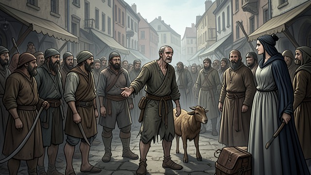 A Place among Outcasts from "The Hunchback of Notre Dame". Membership by Chance A narrow escape The Court of Miracles threatens to hang Gringoire for entering without belonging.